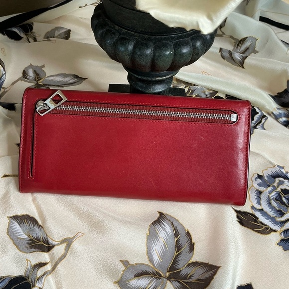 Loewe Red Leather Wallet - Picture 2 of 9